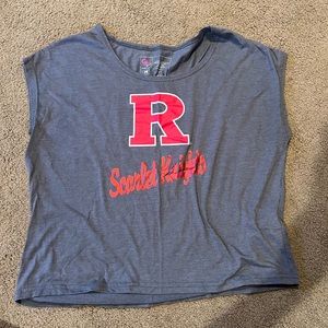 Rutgers cropped muscle tee